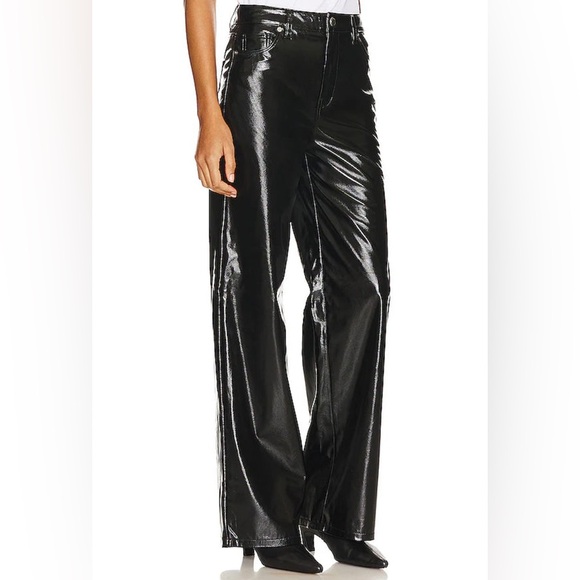 Blank NYC Revolve Woman’s Faux Leather Hi Shine Pants Size 28 NWT Retail $128 - Picture 2 of 7